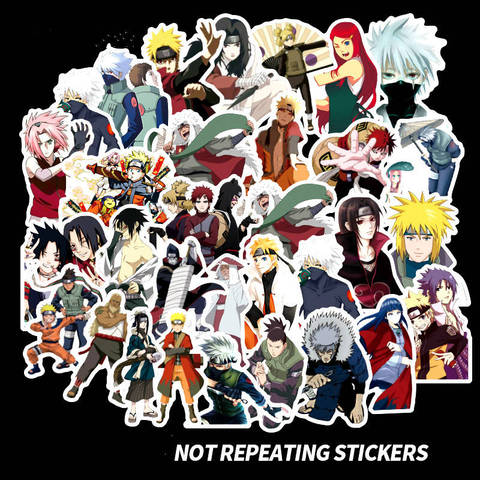 50Pcs Anime Stickers Scrapbooking Naruto Stickers Uchiha Itachi