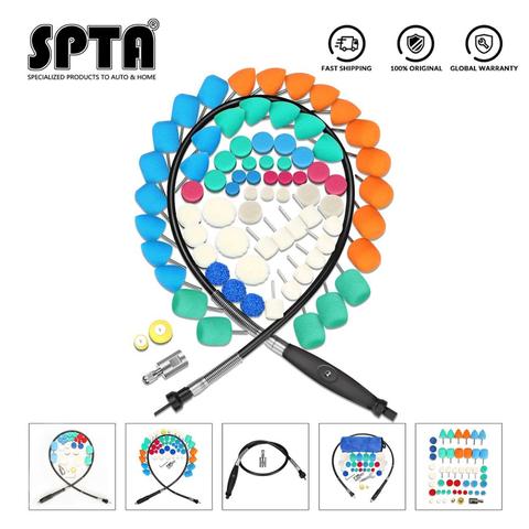 SPTA 77Pcs Mini Detail Polishing Pads With Assorted Pads Polishing Foam Pad Kit Used on Rotary tools/Polisher, Electric Drill ► Photo 1/6