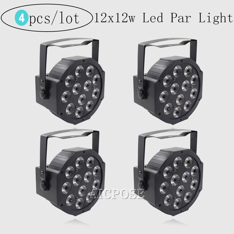 4Pcs/lots 12x12w LED Par RGBW 4 in 1 Light Professional DJ /Bar /Party /Show /Stage Light LED Stage Lighting ► Photo 1/6