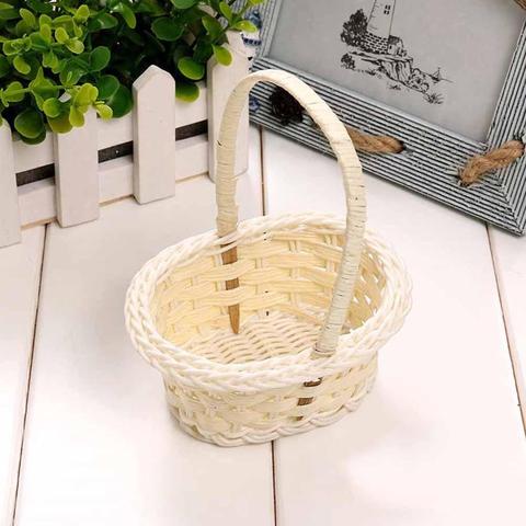 Plastic Weaving Vegetable Fruit Picnic Garden Storage Basket Box Cosmetics Organizer Wedding Party Candy Gift Packing Basket ► Photo 1/6