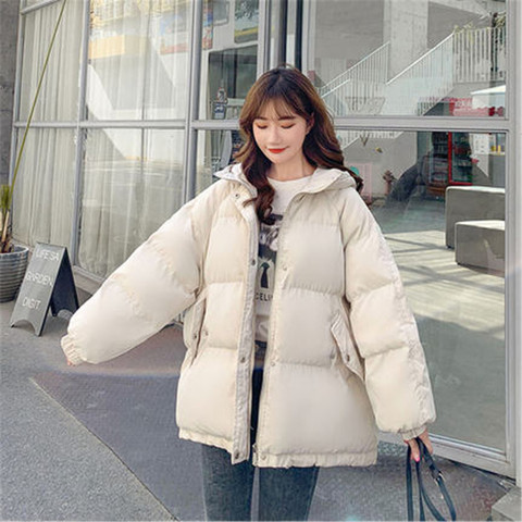 New Short Winter Jacket Women Warm Hooded Down Cotton Jacket Parkas Female Casual Loose Outwear Korean Cotton-padded Winter Coat ► Photo 1/6