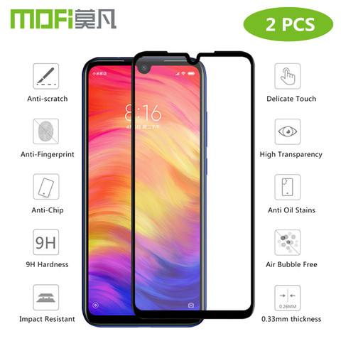 Price History Review On Mofi For Redmi Note 7 Glass For Xiaomi Redmi Note 7 Pro Tempered Glass Note 6 Pro Note 5 Pro Full Cover Screen Protector Film Aliexpress