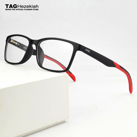 2022 TAG Brand TR90 glasses frame men myopia computer spectacle frames women Ultra light square eye glasses frames for men TH503 ► Photo 1/6
