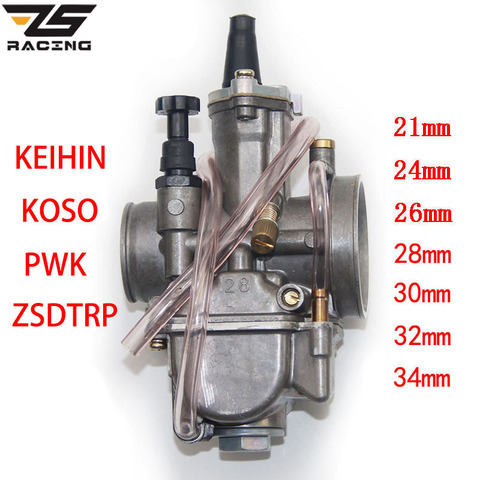 ZSDTRP Motorcycle For keihin koso pwk carburetor Carburador 21 24 26 28 30  32 34 mm