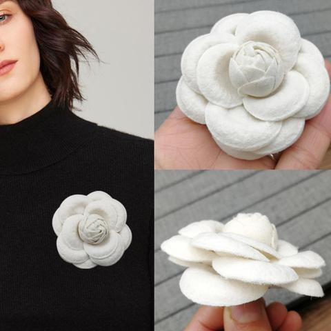 Luxury Big Brooches for Woman Scarves Buckle Pin Cloth Art Fabric Flower Brooch Fashion Clothing Jewelry Accessories Girls Gifts ► Photo 1/6