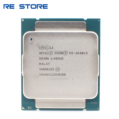 used Intel Xeon E5 2630 V3 Processor SR206 2.4Ghz 8 Core 85W Socket LGA 2011-3 CPU E5 2630V3 ► Photo 1/2
