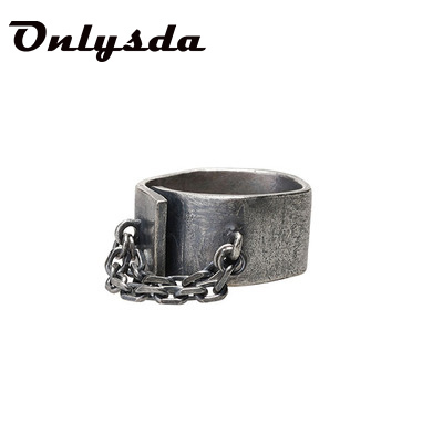 New jewelry 2022 stainless steel rings engagement Chain designer Retrp Ring Punk Male Vintage Anel gifts for boyfriend OSR513 ► Photo 1/5