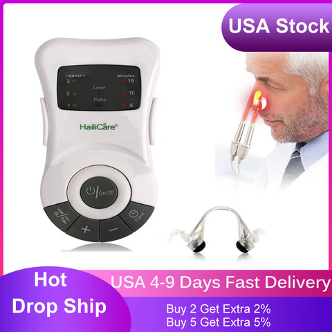 Nose Care Rhinitis Therapy Allergy Reliever Low Frequency Laser Allergy Rhinitis Sinusitis Anti-Snoring Treatment Device Massage ► Photo 1/6