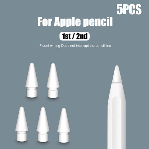 5PCS Original Apple Pencil Tip Replacement For Apple Pencil 1st 2nd Generation For Apple Pencil 1 2 Tip Nib Spare Replace ► Photo 1/6