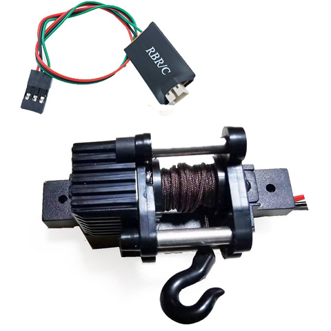 Electrical Automatic Winch + 4CH Control Cable For 1/16 WPL B14 B24 B36 C34 C44 MN90 Q65 RC Car Accessories Toys ► Photo 1/6