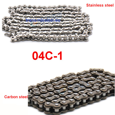 04C-1 Simplex Roller Chain Stainless Steel/Carbon Steel Length 0.5M/1M/1.5M/5M Pitch 6.35 ► Photo 1/1