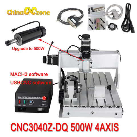 CNC 3040 Z-DQ 3-axis CNC Router Engraver Ball Screw Cutting Milling Drilling Engraving Machine Mini CNC 3040 500W Manufacturer ► Photo 1/6