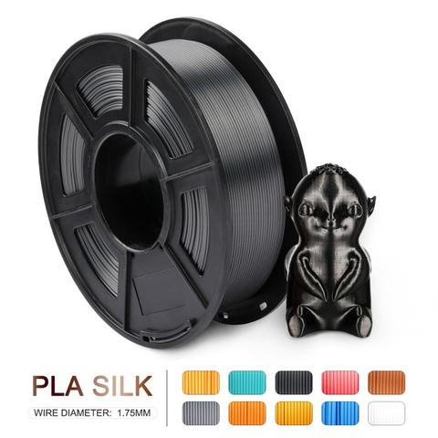 PLA SILK Filament 1.75MM SIlk PLA 3D Printer Filament  1kg/2.2 lbs Silk Texture Plastic PLA 3D Printing Materials Fast Shipping. ► Photo 1/6