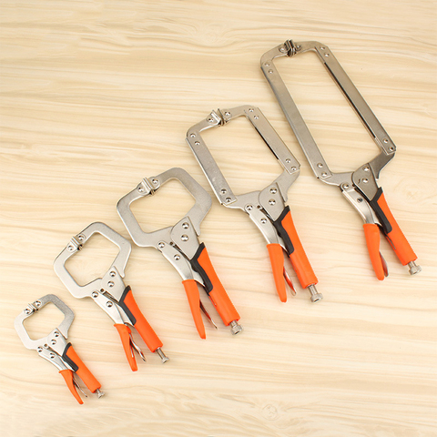 6/9/11/14/18 inch Multi-function Steel C Clamp High Quality Grip Locking Plier Woodworking Tools Clamps Clips Face Clamp ► Photo 1/5