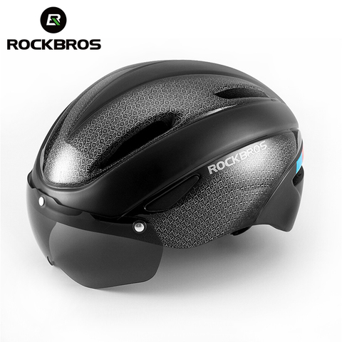 ROCKBROS Bicycle Helmet Cycling Men EPS Breathable Cycling Helmet Men Women Goggles Lens Aero MTB Road Bike Helmet Accessory ► Photo 1/6
