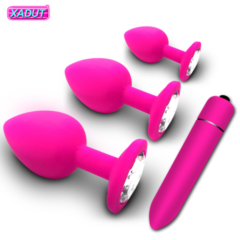 Anal Plug Butt Sex Toys for Women Men Soft Silicone Prostate Massager Mini Erotic Bullet Vibrator Adult Gay Products ► Photo 1/6