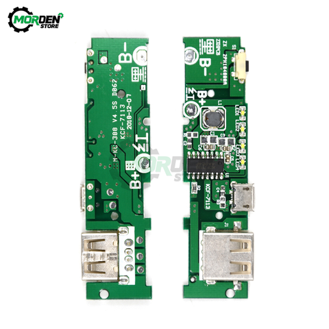 DC 5V 1A 2A Mobile Power Bank Charger Control Board Micro USB Polymer Lithium Battery Charging Board Step Up Boost Module ► Photo 1/6