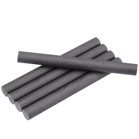 5pcs High Purity 99.99% Graphite Rod Black Electrode Cylinder Rods Bars 100x10mm For Industry Tools ► Photo 1/6