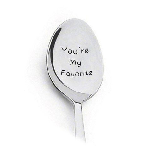 2022 New Valentines Day Gift Anniversary Gift for Boyfriend  Present Stainless Steel Spoon You Are My Sunshine Girlfriend Gift ► Photo 1/6