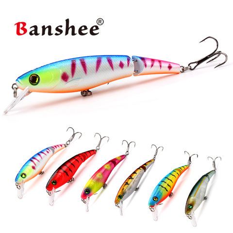 Jointed Minnow Jerkbait  95mm 14g Rattle Wobbler  Lifelike Swimbait 2 Sections Mulit Bait Lure Minnow Jerkbait for Bass Fishing ► Photo 1/6