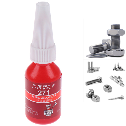 1Pcs High Strength 271 Glue Threadlocker Anaerobic Adhesive Glue Anti-Corrosion Thread Locker Retainer Screw Locking Glue 10ml ► Photo 1/6