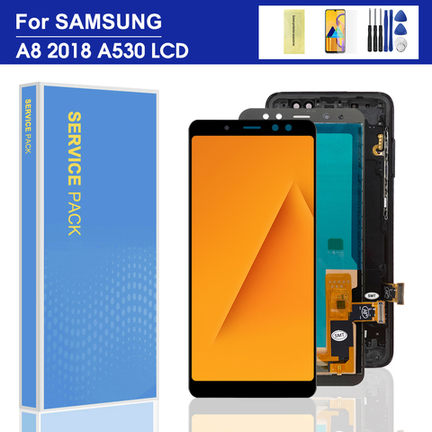 For Samsung Galaxy A8 2022 A530 A530F A530FD LCD display and Touch Screen Digitizer Assembly A8 2022 LCD SM-A530DS Screen ► Photo 1/6