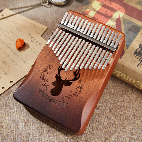 Cega Kalimba 17 Key Mahogany Kalimba Thumb Piano Africa Musical Instrument Finger Piano High Quality Acacia 17 Keys Kalimba ► Photo 1/6