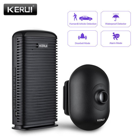 KERUI DW9 Outdoor Wireless Home Security Alarm Waterproof PIR Motion Infrared Detector Driveway Garage Vehicle Burglar Alarm ► Photo 1/5