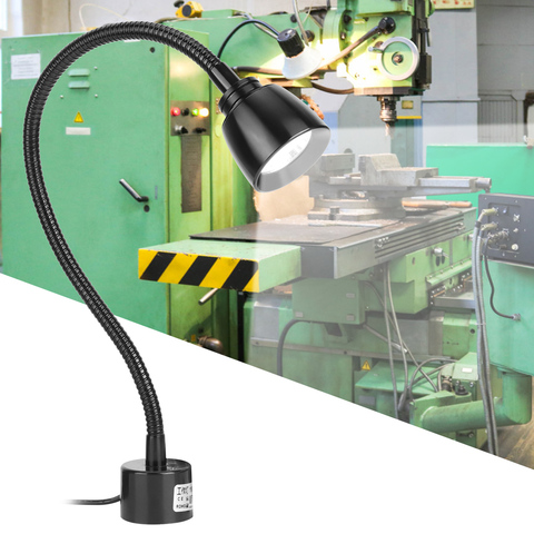 7W Adjustable LED CNC Working Light Machine Lathe Tool Flexible Gooseneck Lamps For CNC Punching Machine Work Light 110-220V AC ► Photo 1/6