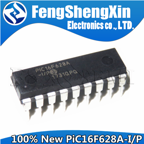 PIC16F628A-I/P PIC16F628AIP PIC16F628A 16F628A DIP-18  8-Bit CMOS Microcontrollers with nanoWatt Technology ► Photo 1/2