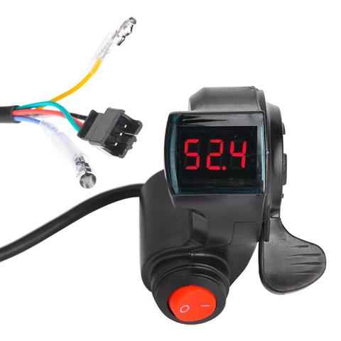 E-Bike Thumb Throttle Display LCD Display Digital Battery Voltage Power Switch Electric Vehicle Finger Thumb Throttle E-bike ► Photo 1/6