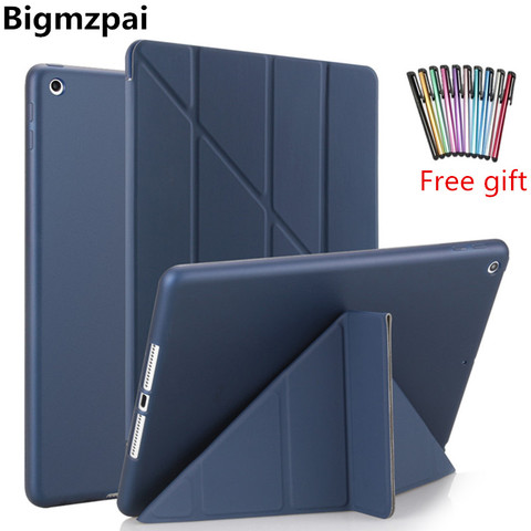 TPU Case for 10.2 iPad Pro 10.5 Air 3 2022 Smart Case Stand Magnetic Case For iPad 9.7 Case 2017 2022 5th 6th Tablet Cover+Pen ► Photo 1/6