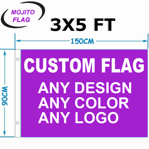 3'x5' Custom Banner Flags 3x5Ft Flying 100D Polyester - Advertising Banner Outdoor Indoor Any Size Any Pictures -free shipping ► Photo 1/6