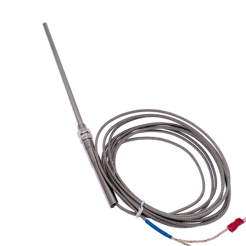 150mm probe type thermocouple K type thermocouple sensor stainless steel thermocouple 1m 2m 3m 4m 5m cable  0-400℃ ► Photo 1/5