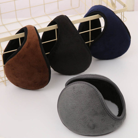 2022 Hot Fashion Unisex Solid Winter Earmuffs Soft Thicken Plush Ear Cover Protector Ear Muff Wrap Band Warmer Earflap For Men ► Photo 1/6