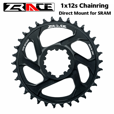 ZRACE 1 x 12s Chainrings, 28/30/32/34/36T 7075AL Vickers-hardness 21, offset 6mm, for SRAM Direct Mount Crank, compatible Eagle ► Photo 1/5
