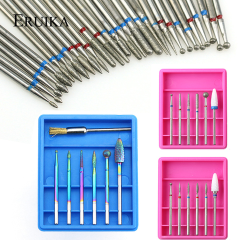 29 Types Ceramic Diamond Nail Drill Bit Set Milling Cutter Rotary Rainbow Burr for Electric Manicure Cutter Clean Accessories ► Photo 1/6