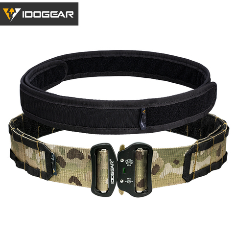 IDOGEAR 2 inch Tactical Belt Combat Quick Release Buckle MOLLE Military Hunting Airsoft Combat Belt Durable 3414 ► Photo 1/6