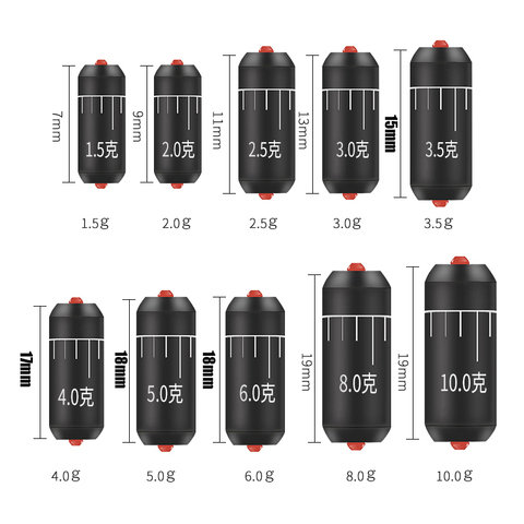 15pcs/lot 1.5g-6g Fishing Lead Sinker Rods Plumb Pendant Artificial Circle Fast Lead Lure Fishing Accessories Tackle ► Photo 1/6
