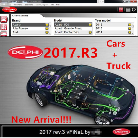 Delphis 2017 R3 delphis 2017.R1 WOW 5.00.8 R3 delphis OBD  Bluetooth VCI vd obd2 Scanner Unterstutzung auto software ► Photo 1/1
