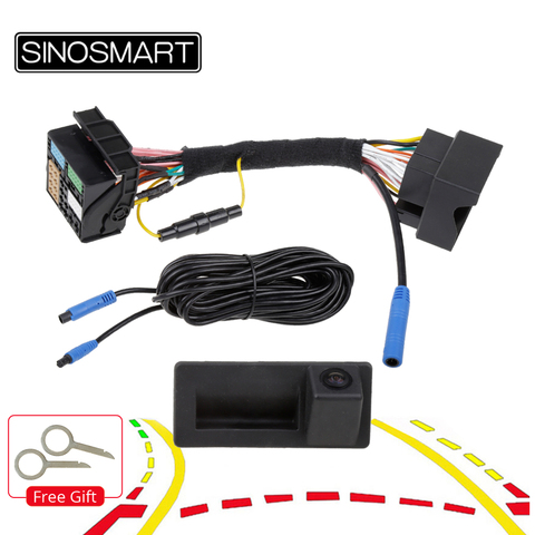 SINOSMART CanBus Reversing Dynamic Trajectory Parking Camera for Skoda Octavia Volkswagen Tiguan 187B 280 MQB PQ Audi A5 Q5 Q2 ► Photo 1/6