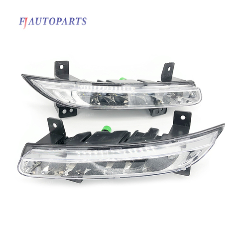 FOR RENAULT FLUENCE 2014 DAYTIME RUNNING LED FOG LIGHT LEFT RIGHT ► Photo 1/6