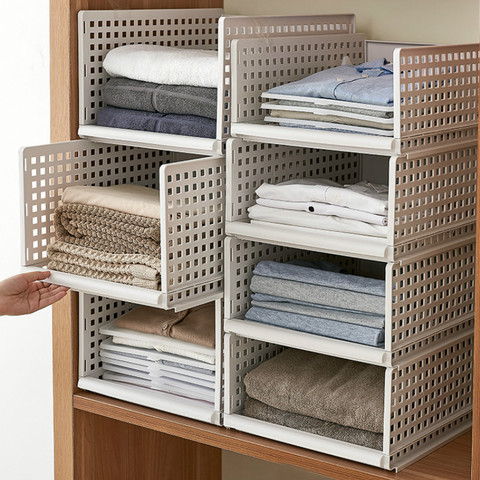 Multi-size clothing Organizer Multi-layer Home storage box  Closet Organizer For Scarfs Socks shelf pf8315 ► Photo 1/5