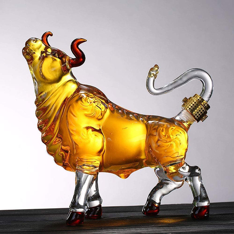 Novelty animal cow shaped style home bar Whiskey Decanter for Liquor Scotch Bourbon 33.81 oz ► Photo 1/4