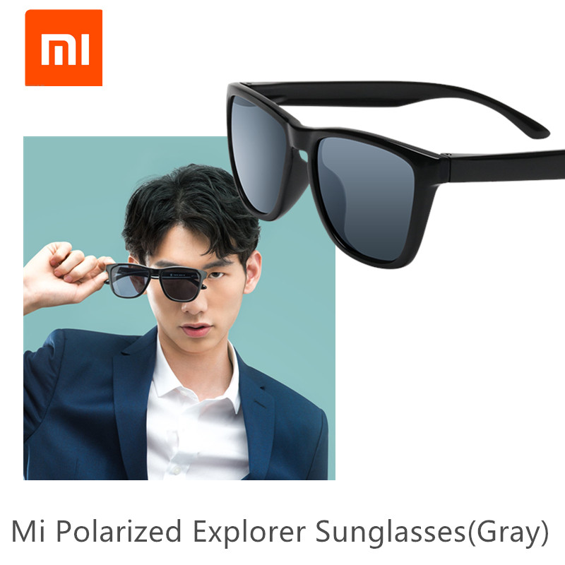 Original XIAOMI Mijia Classic Square Sunglasses Selfrepairing TAC