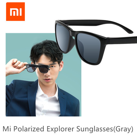 Original XIAOMI Mijia Classic Square Sunglasses Selfrepairing TAC Polarizing Lense No Scew Sunglasses 6 Layer Polarizing Film ► Photo 1/6