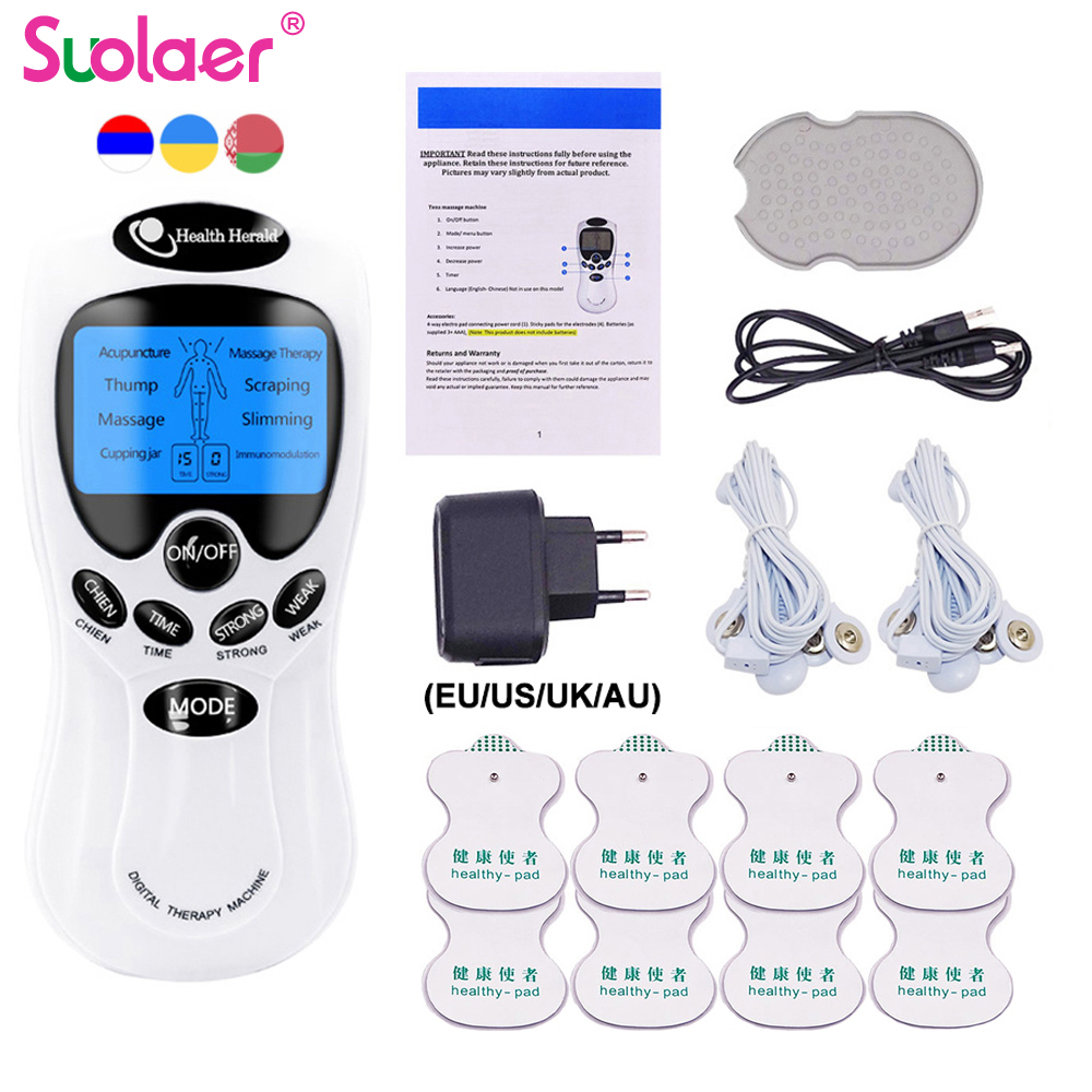 Electronic Body & Foot Massager Physiotherapy Aupuncture Therapy Digital Machine 
