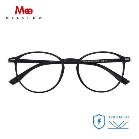 Meeshow Anti Blue Ray Reading Glasses TR90 Ultralight Transparent Glasses Retro Men Women eyeglasses Computer Lesebrille 1933 ► Photo 1/6