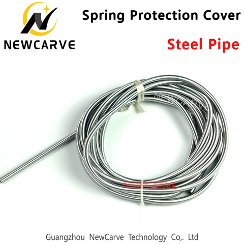 Spring Protection Cover Steel Pipe For Nylon Oil Pipe 4mm 6mm 8mm 10mm 12mm Diameter NEWCARVE ► Photo 1/2
