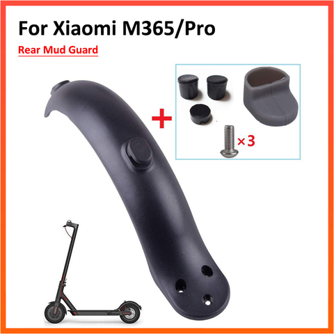 Scooter Rear Mudguard for XiaomiMijia M365 Pro Electric Scooter Fenders Hook Cover Rear Mudguard Screws Parts ► Photo 1/6